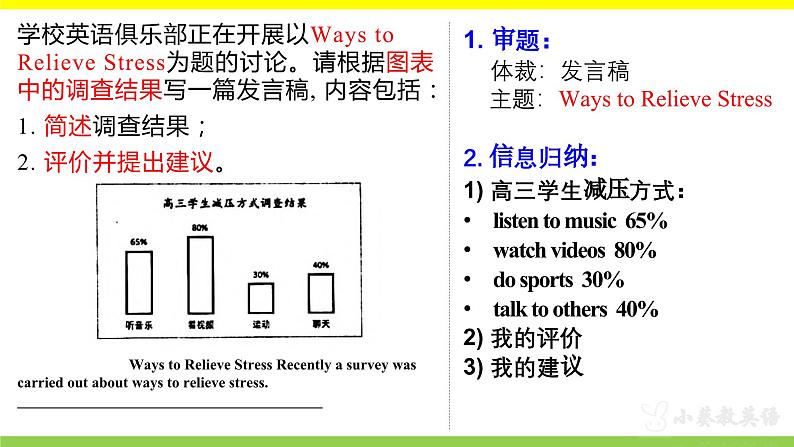 2024届高三英语基础写作课件：图表作文-调查图表+评价+建议第7页