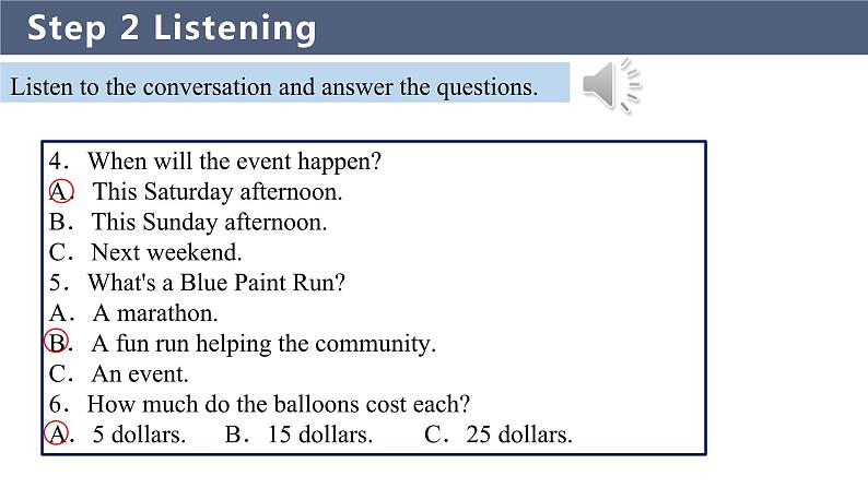 人教版 2024 高中英语 必修一 Unit 3 Sports and fitness 听说 Listening and Speaking 课件08