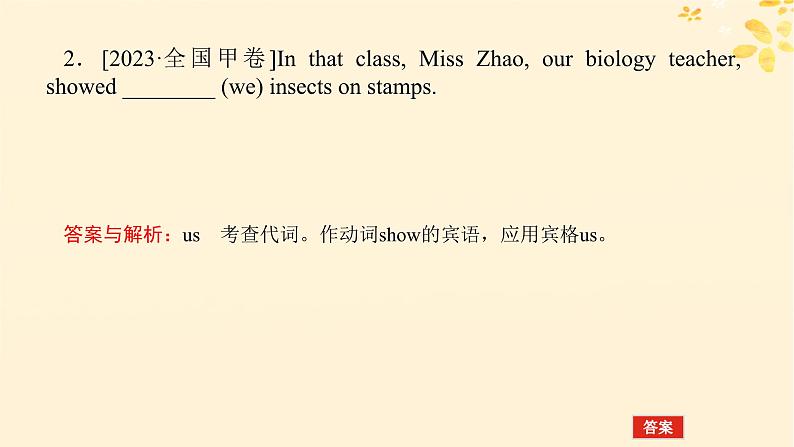 2025版高考英语全程一轮复习语法专题提升专题三不可忽视的小词__代词冠词介词短语第五讲代词课件（外研版）03