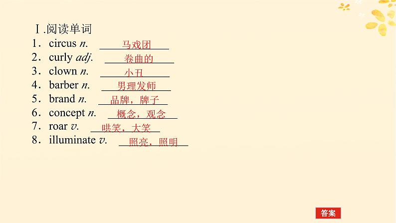 2025版高考英语全程一轮复习选择性必修第一册Unit1Laughoutloud课件（外研版）04