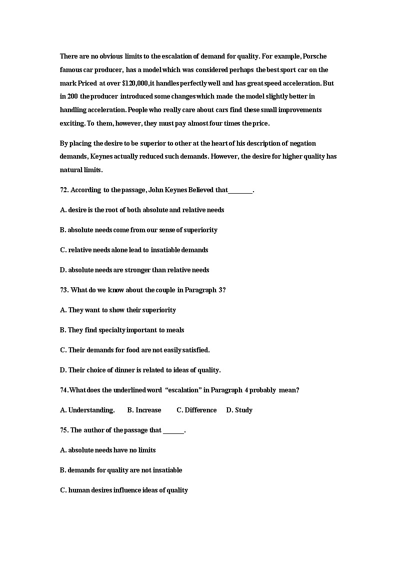 高考英语语法第26讲：阅读高分突破5：词义猜测题的秘密第3页