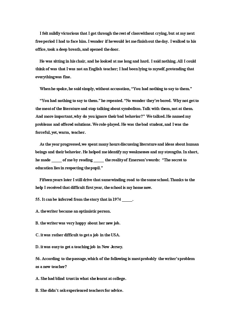 高考英语语法第27讲：阅读高分突破6：主旨题的秘密第2页