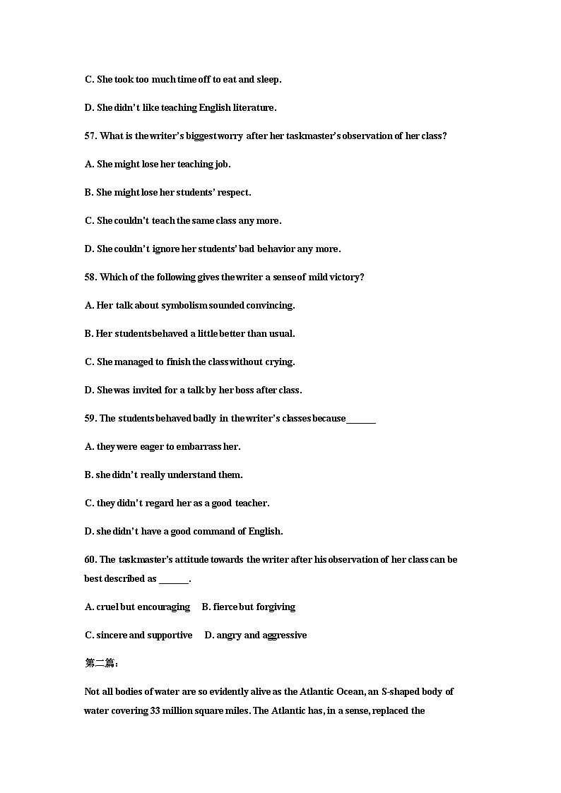 高考英语语法第27讲：阅读高分突破6：主旨题的秘密第3页