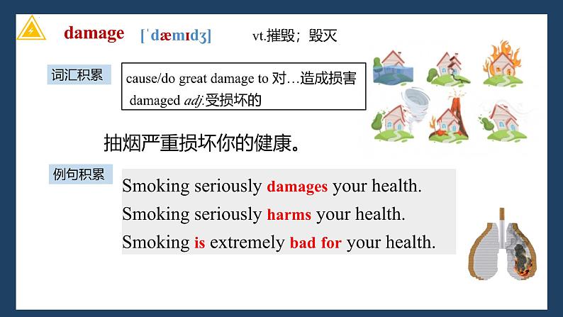 人教版 2024 高中英语 必修一 Unit 4 Natural Disaster 单词 words and expressions 课件06