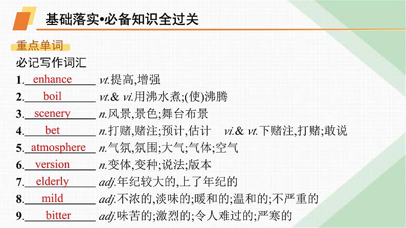 译林版高中英语选择性必修第一册UNIT1 Section B Grammar and usage & Integrated skills课件第4页