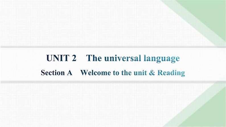 译林版高中英语选择性必修第一册UNIT2 Section A Welcome to the UNIT& Reading课件01