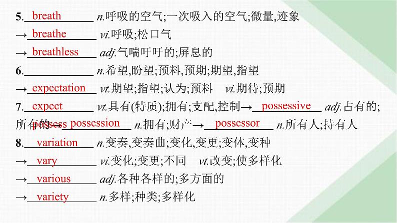 译林版高中英语选择性必修第一册UNIT2 单元素能巩固提升课件第7页