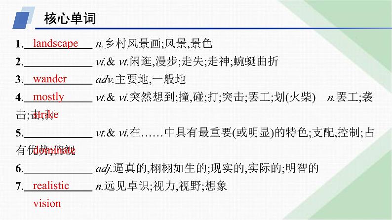 译林版高中英语选择性必修第一册UNIT3 单元素能巩固提升课件第2页