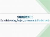 譯林版高中英語選擇性必修第一冊UNIT4 分層跟蹤檢測3 Extended reading,Project, Assessment & Further study課件