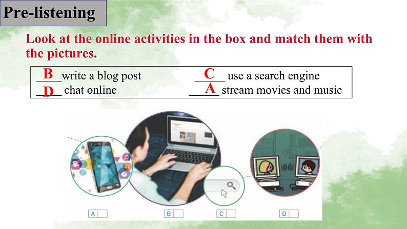 人教版高中英语必修二Unit3The Internet-Listening and Speaking课件第6页