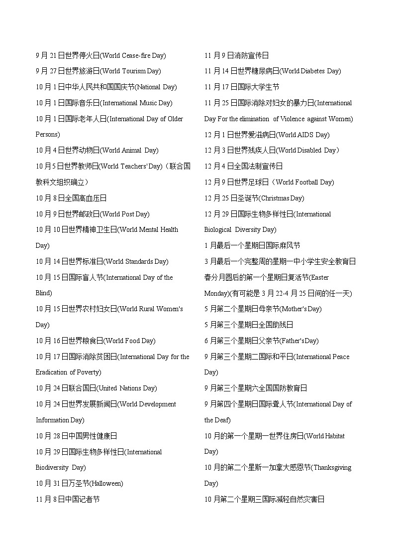 课件主题11_节日的快乐时刻-高考英语读后续写典型范文背诵语料库02