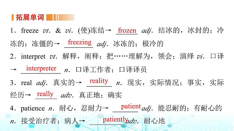 译林版高中英语选择性必修第一册UNIT4 Period7课件08