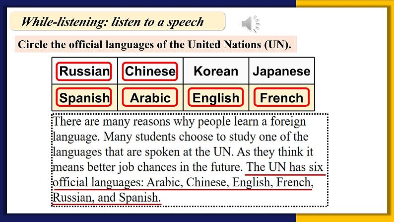 人教版 2024 高中英语 必修一 Unit 5 Language around the world 听说 Listening and Speaking 课件07