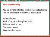 北师大版（2019）高一英语必修第一册 Unit 1《Lesson 2 Understanding and coping with stress》课件+教案+素材