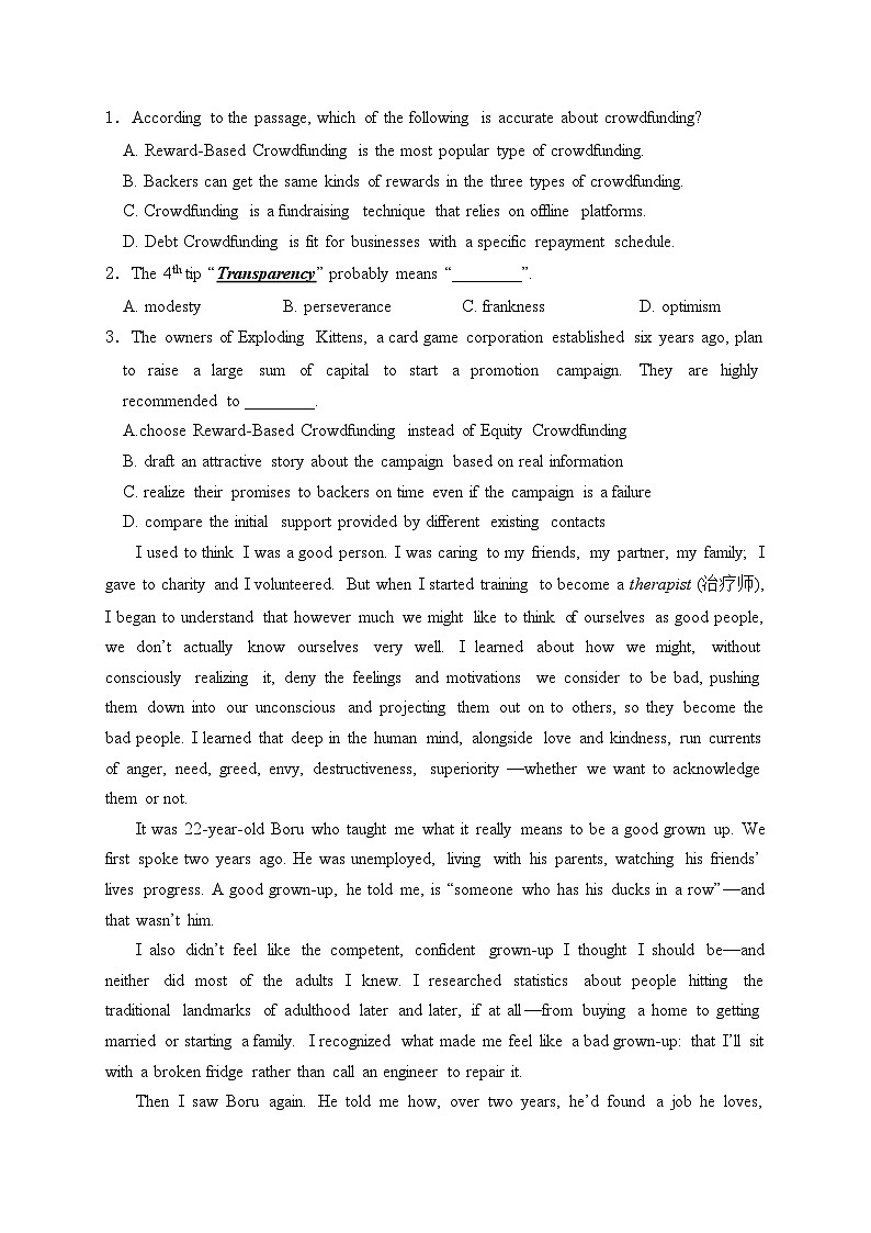 福建省厦门市双十中学2023-2024学年高二下学期第二次月考英语试卷(含答案)第2页