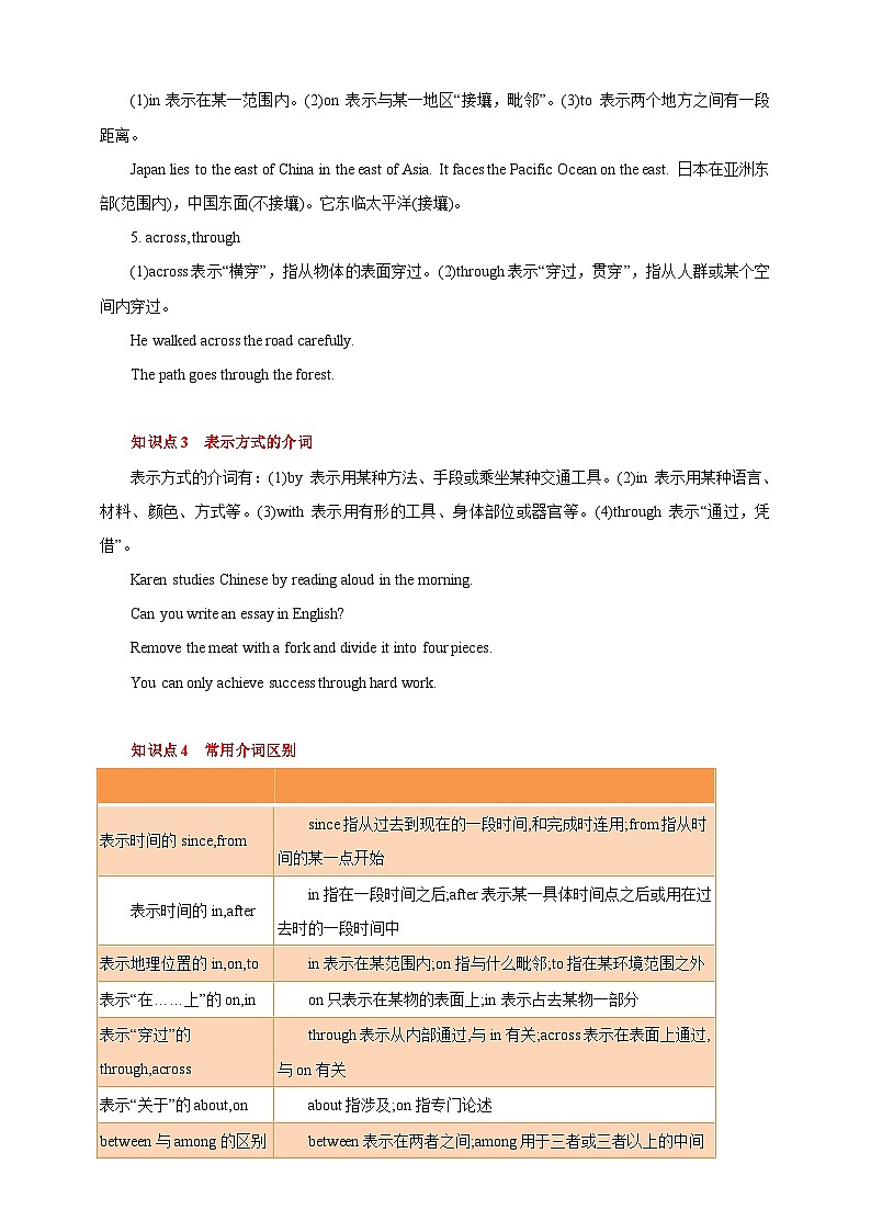 专题05 介词 （原卷版）第3页