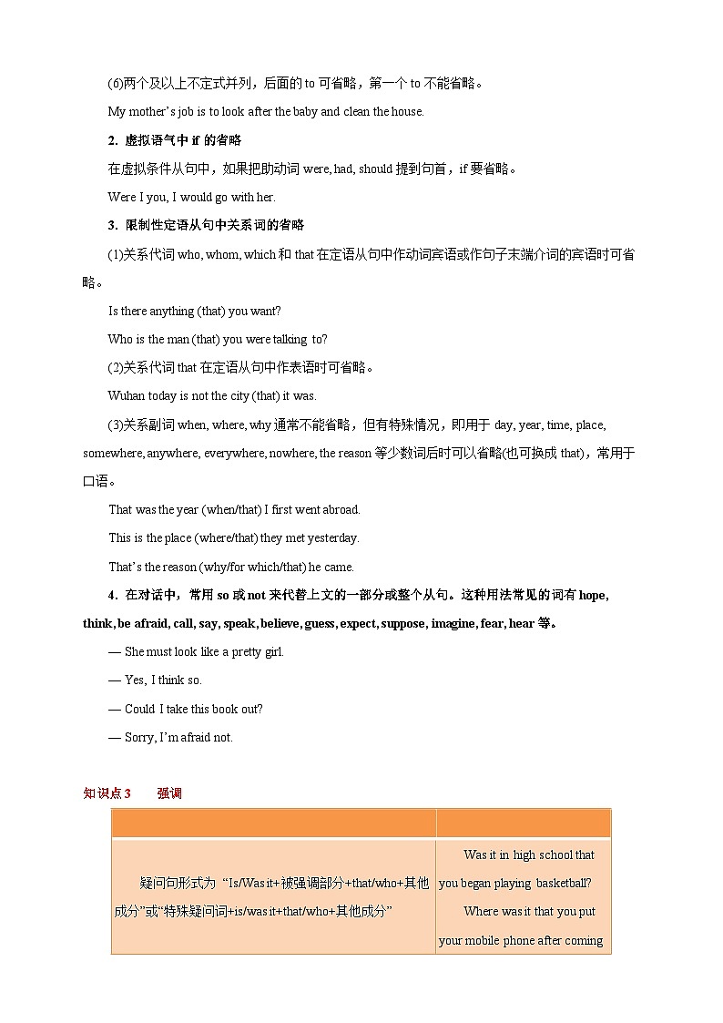 专题11 特殊句式  （原卷版）第3页