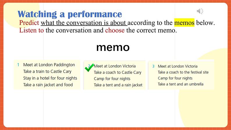 外研版高中英语必修第二册 Unit 4《Stage and screen Period 4 Listening》课件05