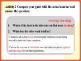 外研版高中英語必修第二冊 Unit 6《Earth first Starting out》課件