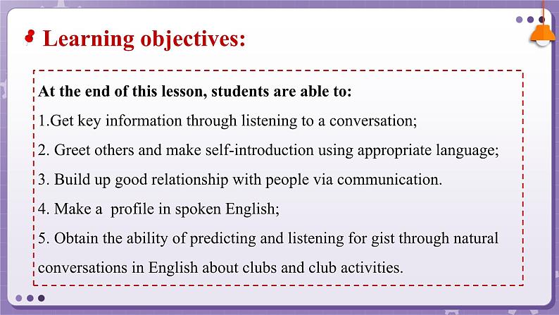 【人教版】英语必修一 Welcome Unit   Listening and Speaking课件03