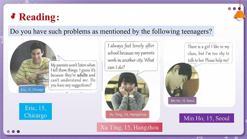 【人教版】英语必修一 Unit 1  Teenage Life  Reading for Writing课件07