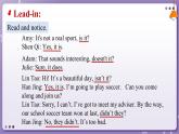 【人教版】英語必修一 Unit 3  Sports and Fitness  Discovering Useful Structures課件