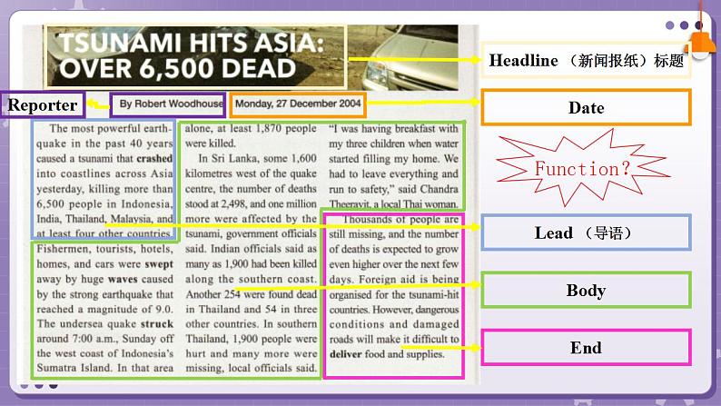 【人教版】英语必修一 Unit 4　Natural Disasters  Reading for Writing 课件08