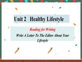 人教版（2019）高中英语选择性必修第三册 Unit 2 《期中作文专题 write a letter about healthy life style》课件