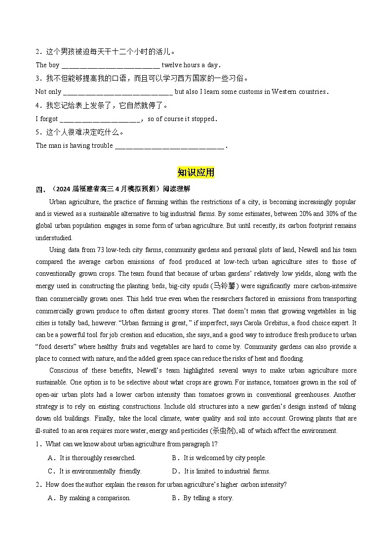 Unit 2  Exploring English  Developing ideas — writing 分层练习（原卷版）.pptx第2页