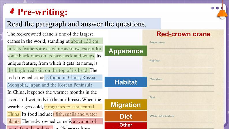 【外研版】英语必修一  Unit 5 Into the wild Developing ideas — writing课件07