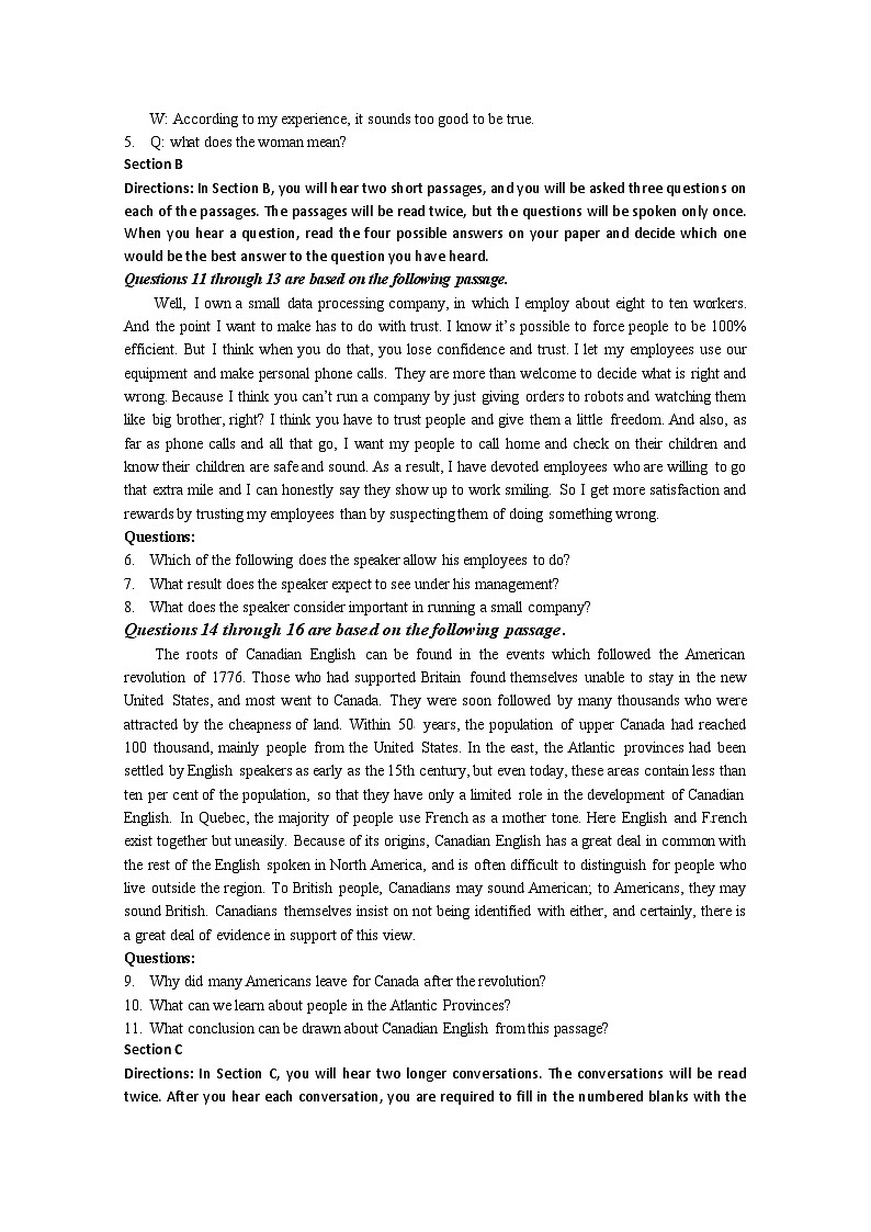 2012年高考英语试卷（上海）（秋考）真题及答案解析（含听力mp3）03