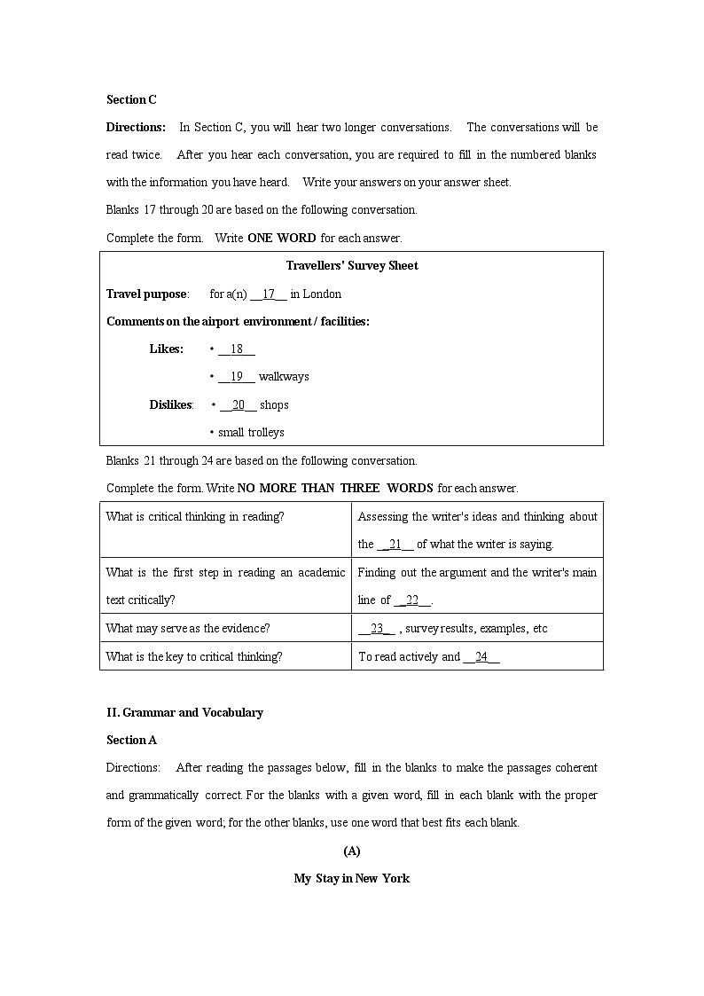 2014年高考英语试卷（上海）（秋考）真题及答案解析（含听力mp3）03
