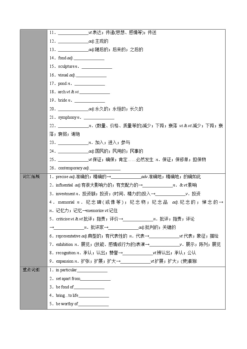 专题27.选择性必修第3册　Unit 1  Art（原卷版+解析版）03