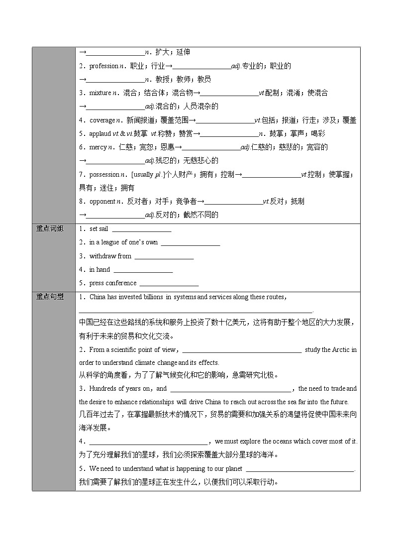 专题34.选择性必修第4册　Unit 3　Sea Exploration（原卷版+解析版）03