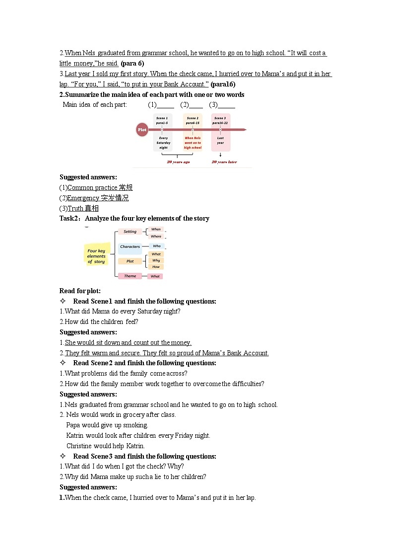 高中英语牛津译林版（2020）必修一U2 第五部分Extended Reading 导学案（教师版及学生版）02