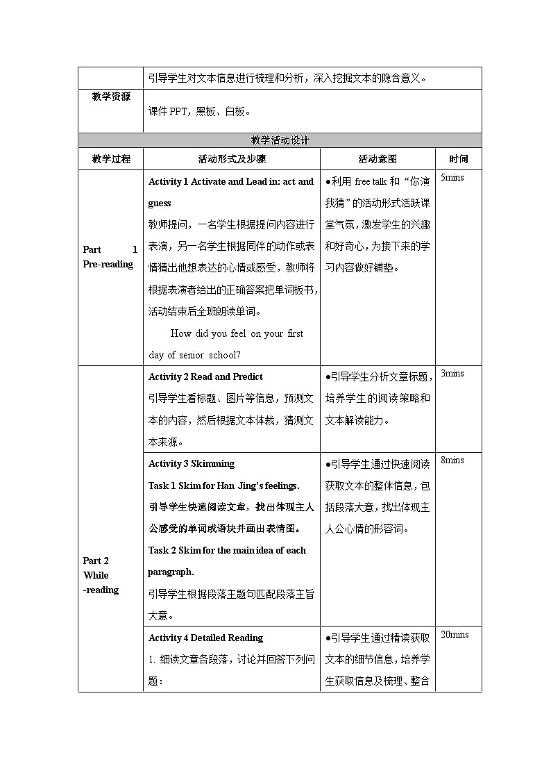 Welcome Unit Reading and Thinking(教学设计)-03