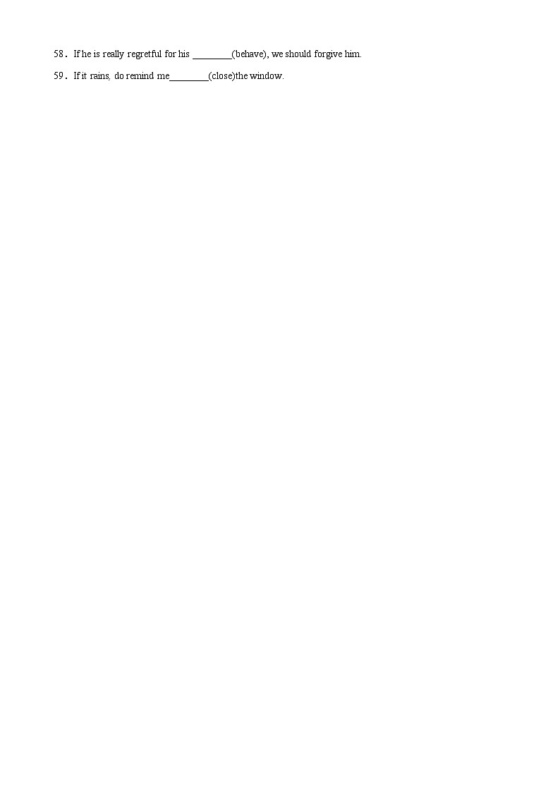 专题02 Unit 2单句语法填空-2024-2025学年高一英语单句语法填空训练（外研版2019必修第一册）03