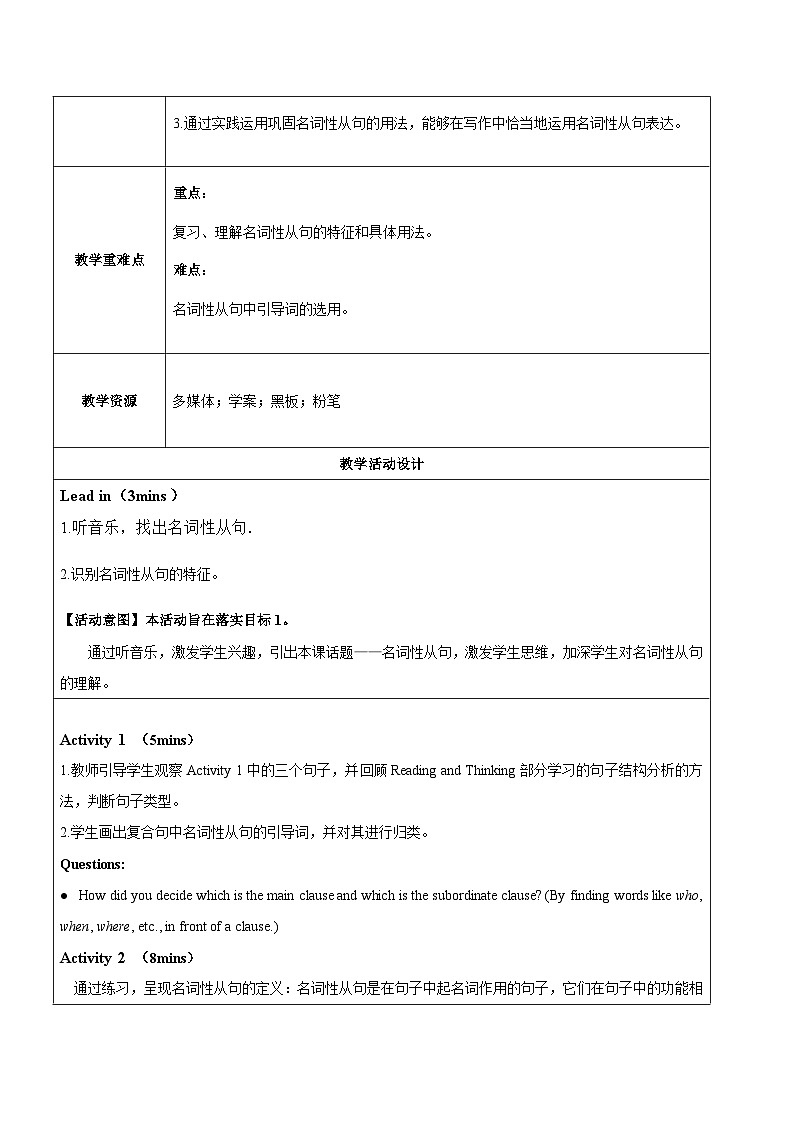 人教版（2019）高二英语必修第二册 Unit 2《BRIDGING CULTURES Learning about Language》课件+教案02