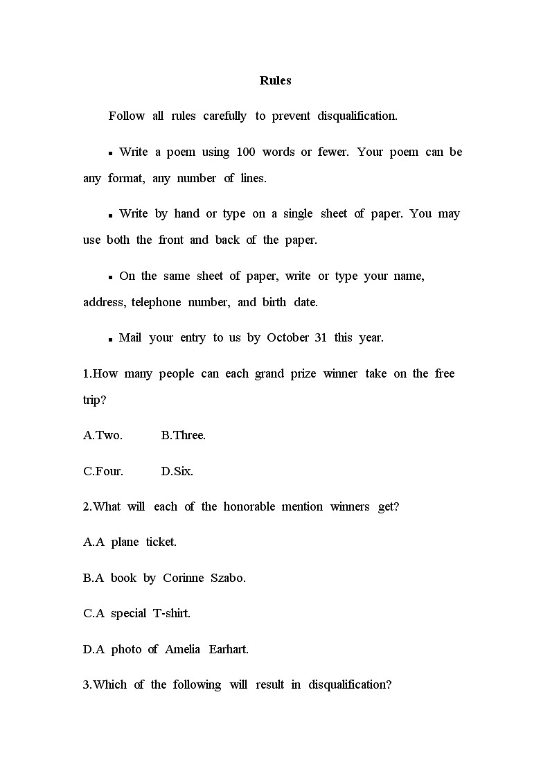 译林版高中英语选择性必修第一册Unit4 Exploring poetry高考练含答案02