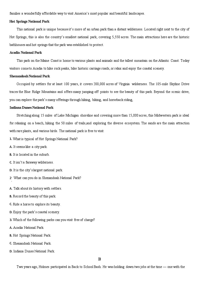 吉林省通化市梅河口市第五中学2024-2025学年高二上学期开学考试英语试卷（Word版附答案）03