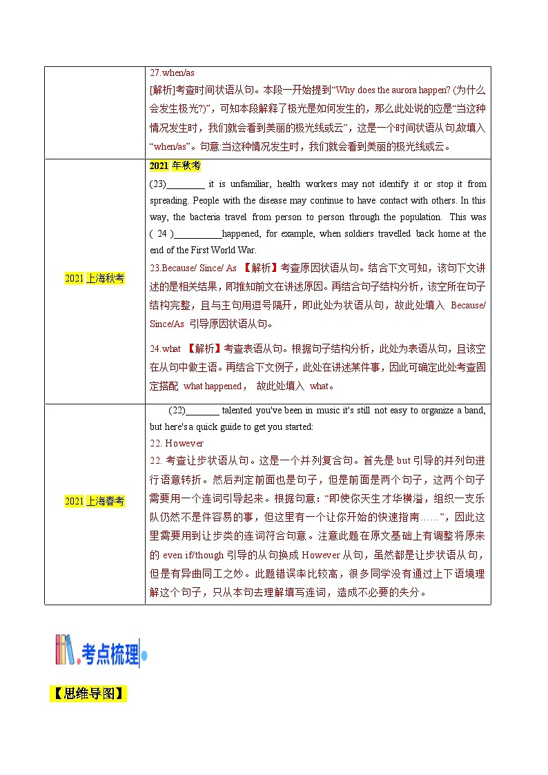 新高考英语一轮复习核心考点精讲精练考点07 状语从句（含解析）02