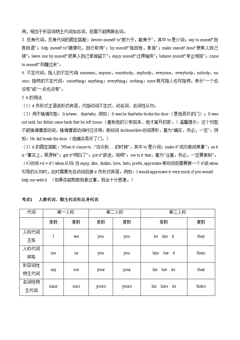 新高考英语一轮复习语法填空专题06  代词  (解析版）第2页