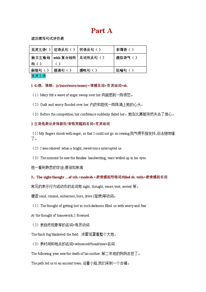 新高考英语三轮冲刺查缺补漏【培优冲刺专练08】读后续写（2份打包，原卷版+解析版）01