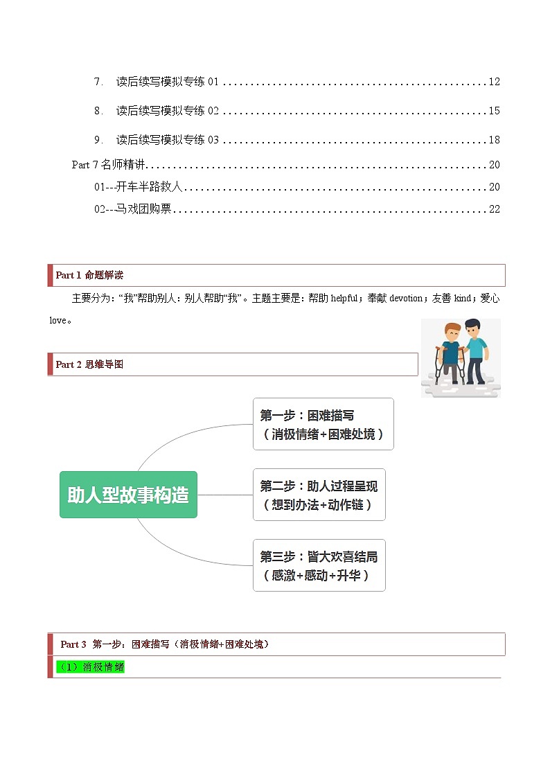 新高考英语二轮复习题型归纳与变式演练专题36 读后续写07 助人型（原卷版）第2页
