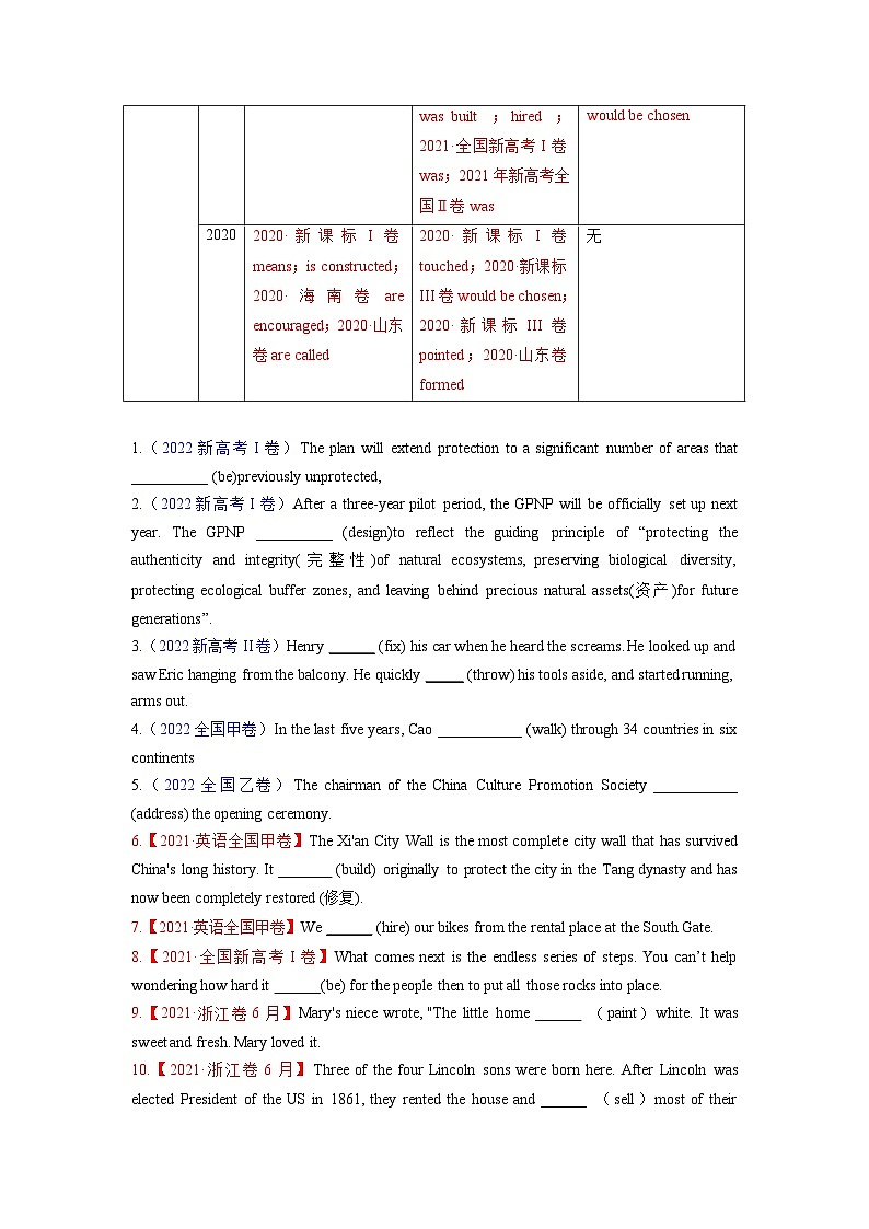 新高考英语二轮复习教案语法填空  03--时态、语态、语气（2份打包，原卷版+解析版）03