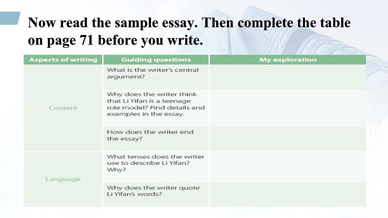 Unit 4 D Writing - 高二英语下学期同步课件（上教版2020选择性必修第二册）05