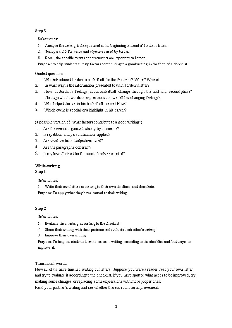 Unit4 Writing 教案-高中英语同步精品课件（上外版2020必修第二册）02