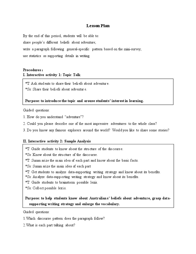 Unit3 Writing教案高二英语上学期同步备课（上外版2020选择性必修第一册） 02