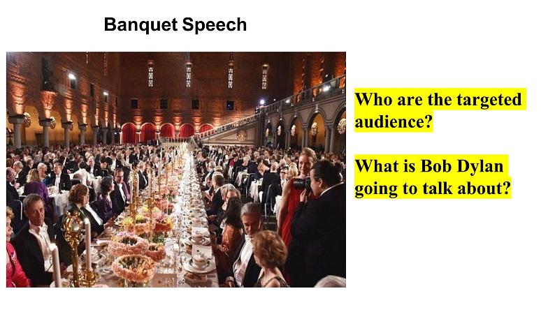 新上教版英语必修第三册 04 Unit 2  Art and artists Reading B Banquet Speech课件05