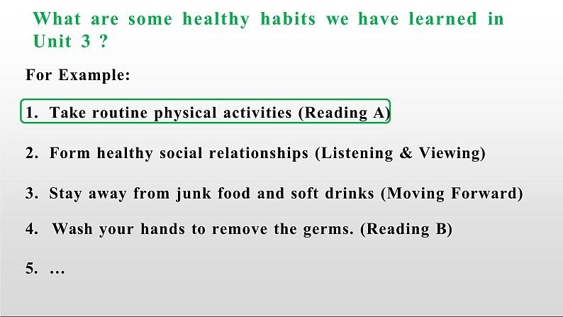 新上教版英语必修第三册 04 Unit 3 Healthy Lifestyle Reading B Classic health debates课件03